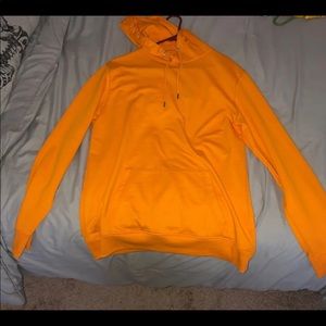 new boohoo men’s XL orange hoodie